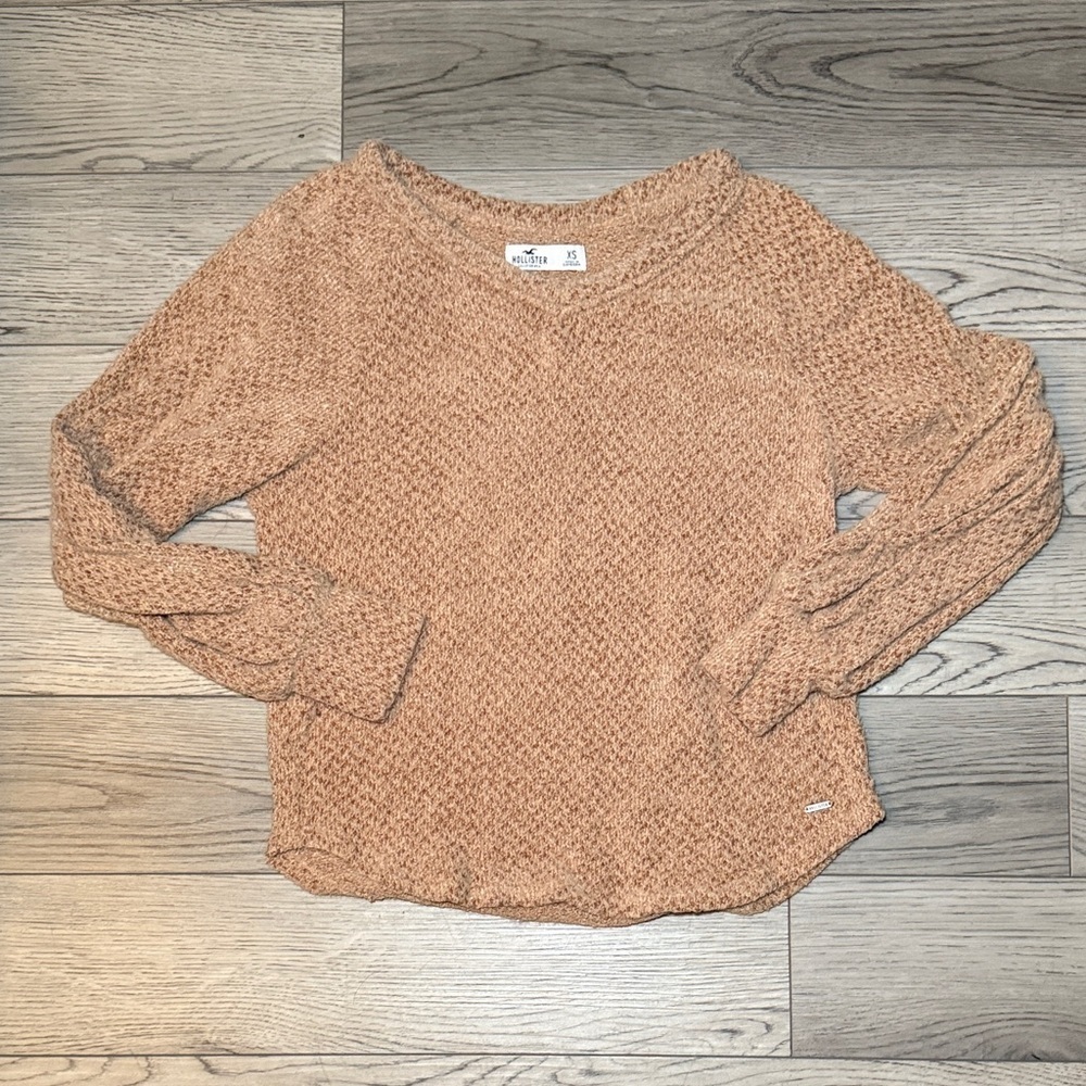 Hollister Women's Cozy Knit Sweater XS Brown